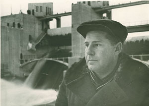 Инженер Туломской ГЭС М.Ф. Браницкий. Пос. Мурмаши. Январь 1937 года. Ф. 1310. Оп. 1. Д. 1572.