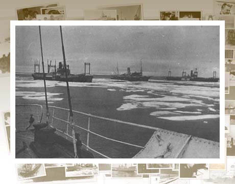 42. Караван судов Мурманского морского пароходства в море Лаптевых. 1941-1945 